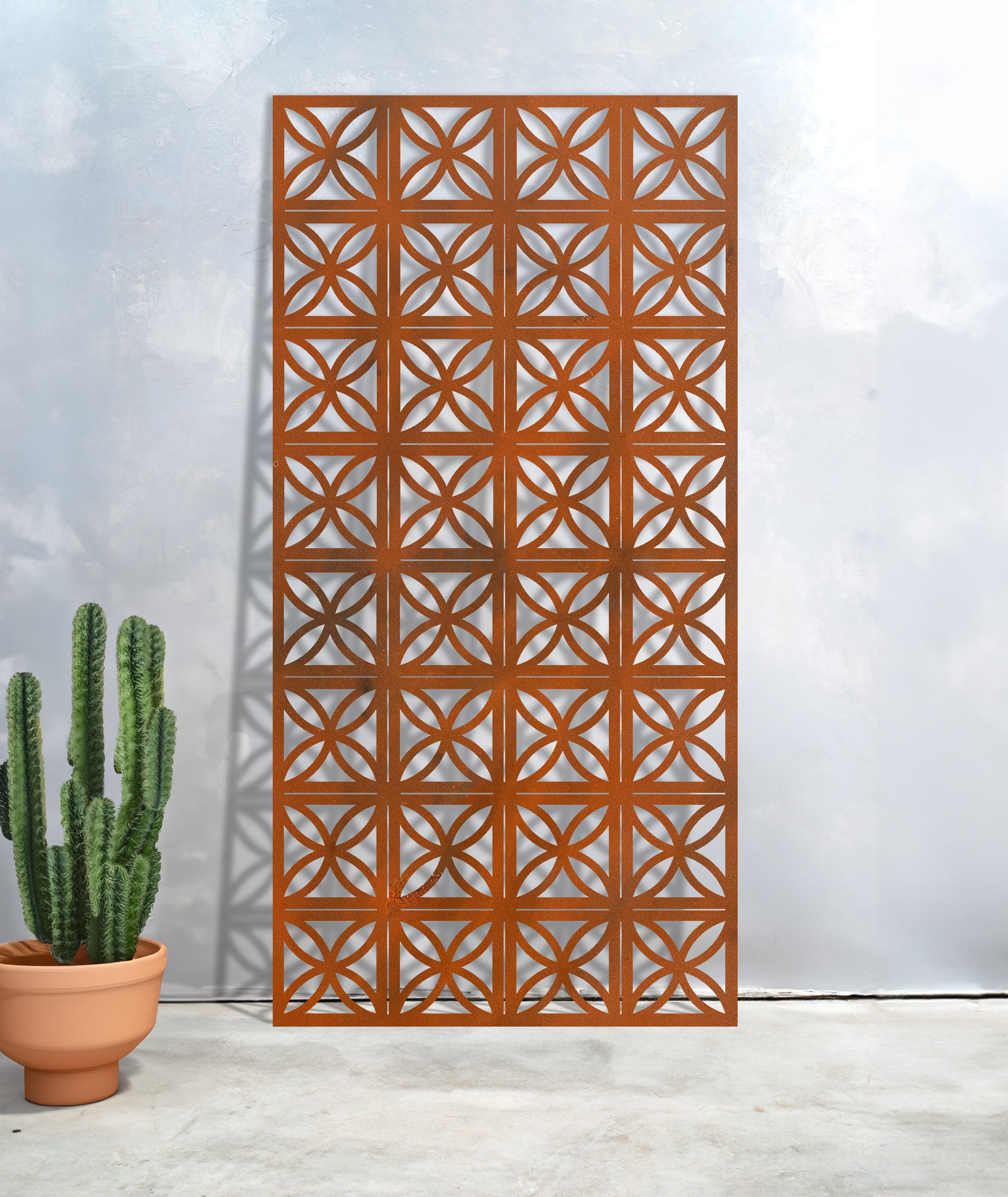 Breeze Block Flower Decorative Outdoor Screen