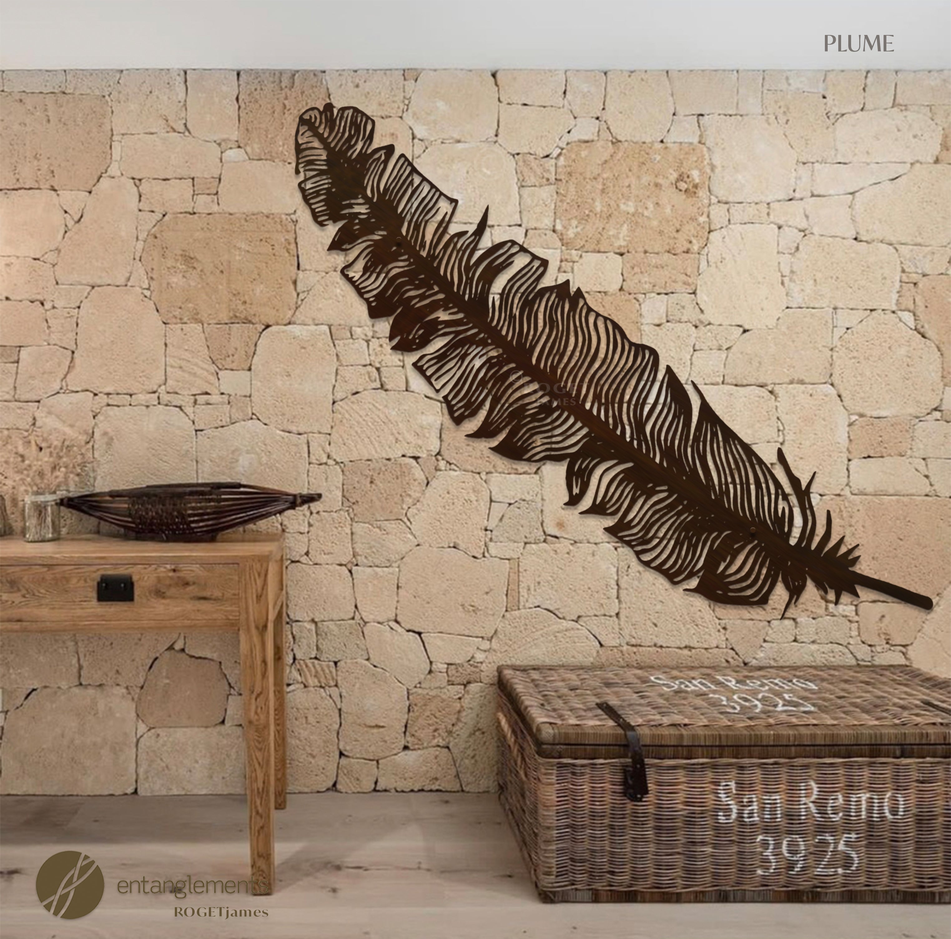 Feather - Outdoor Metal Wall Art