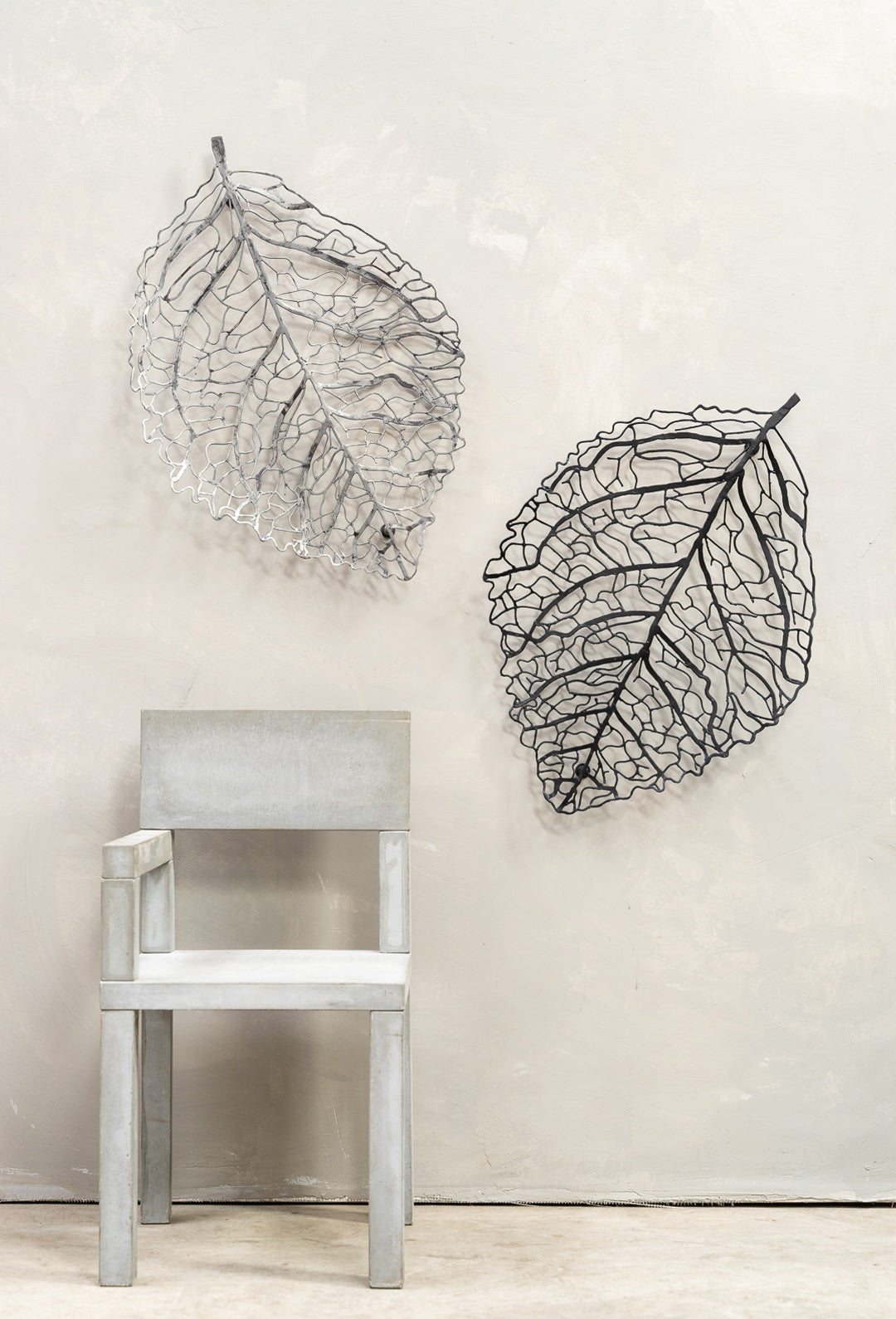 Leaf Skeleton Metal Wall Art