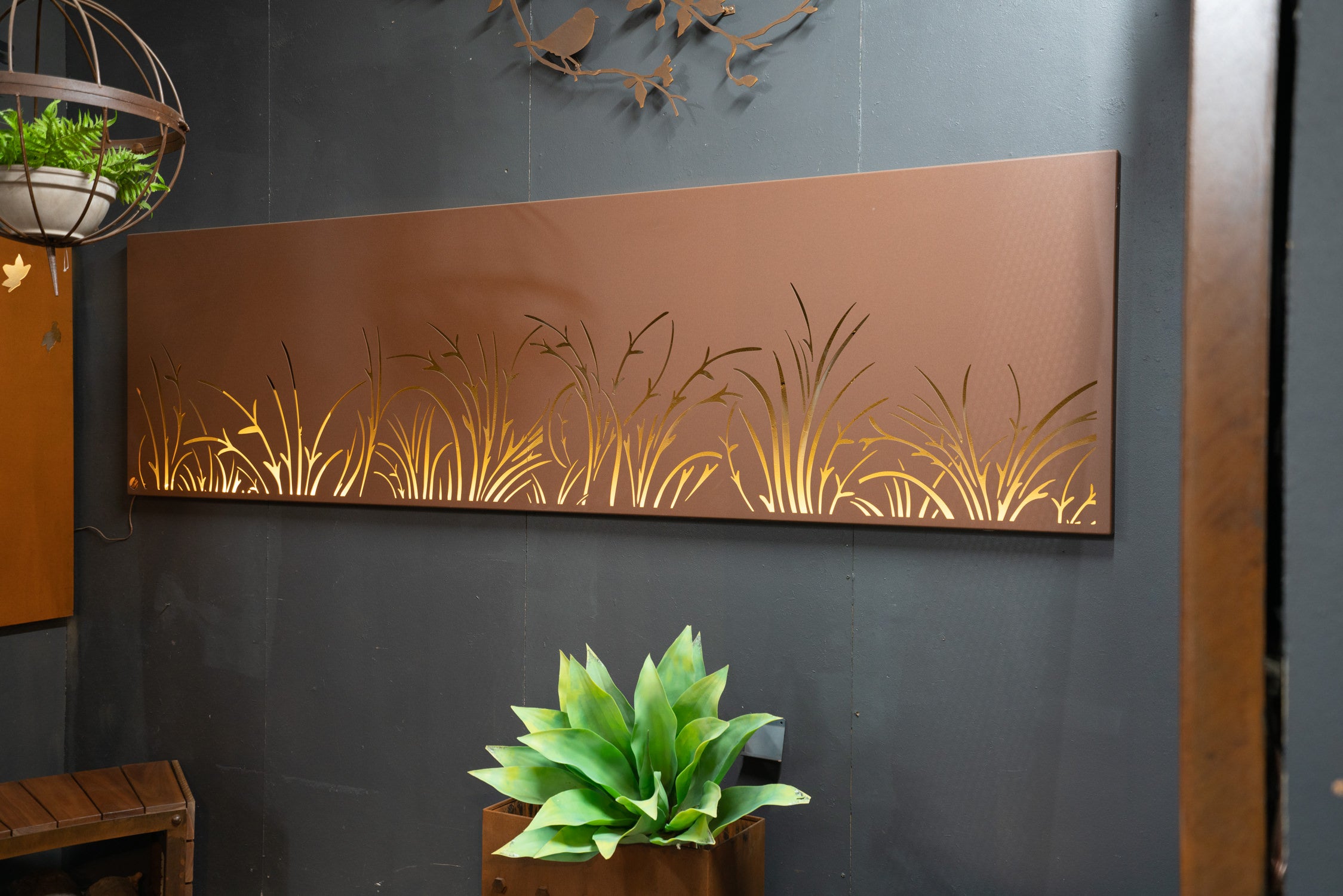 Swirl Grass – Metal Wall Art