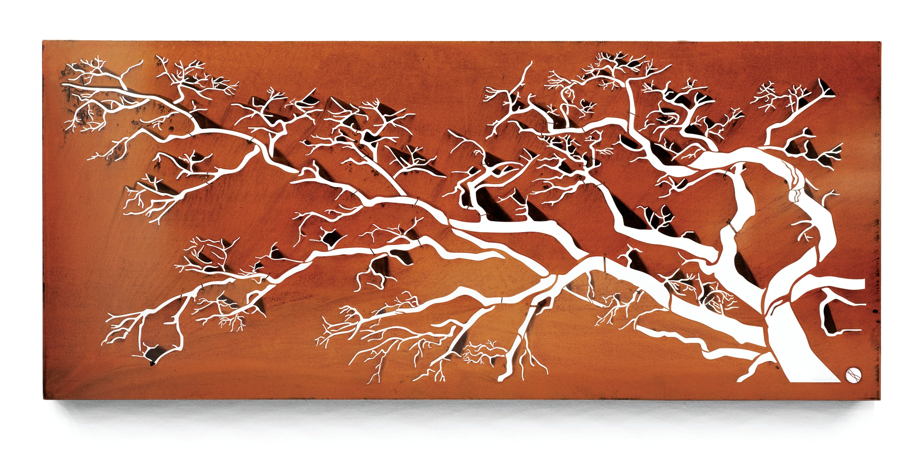 Polarised Tree Metal Wall Art