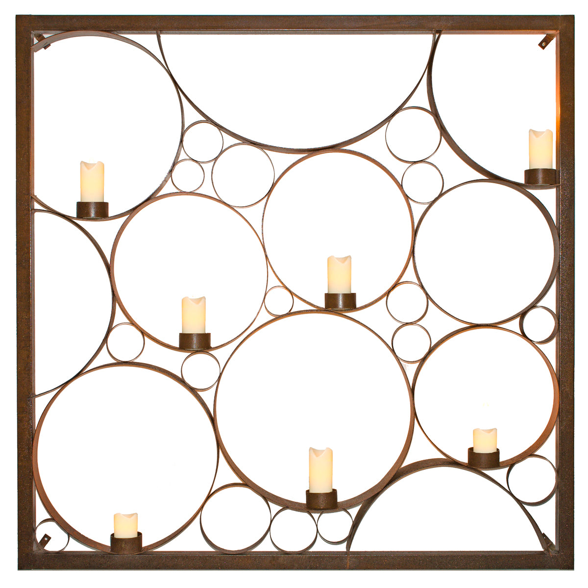 Bubble Candle Panel - XL Metal Wall Art