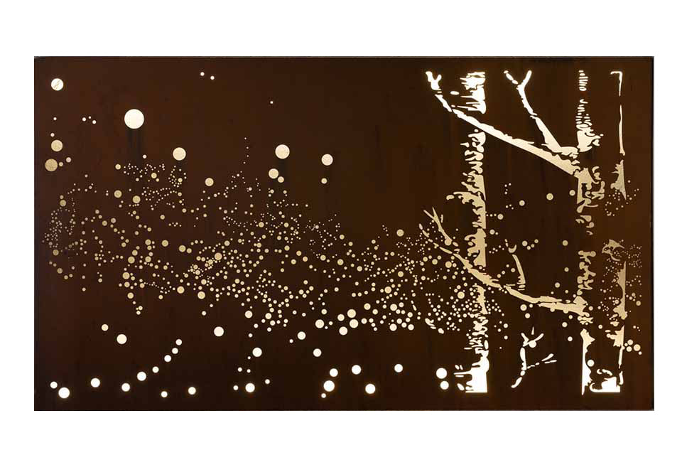 Fireflies – Metal Wall Art